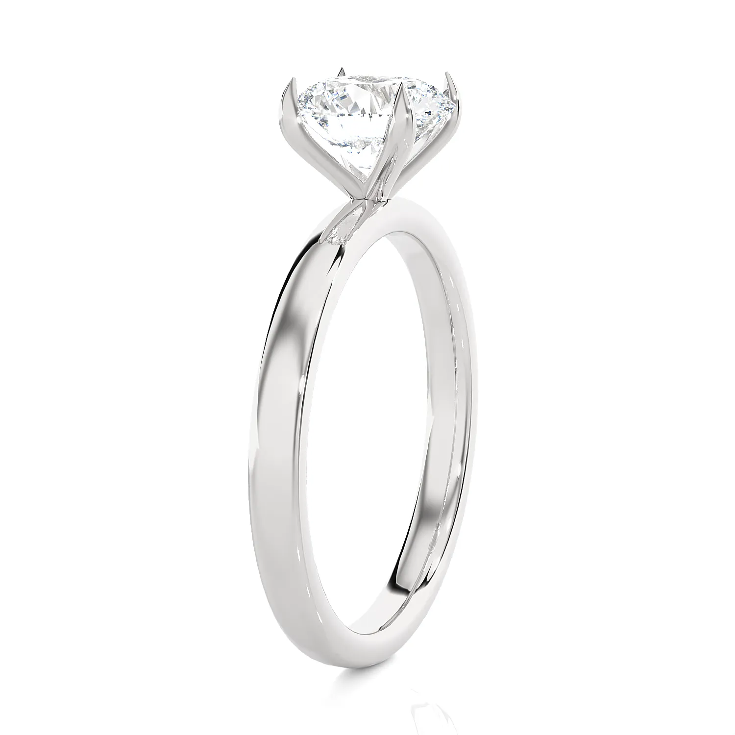 1 1/2 ctw Round Lab Grown Diamond Solitaire Engagement Ring