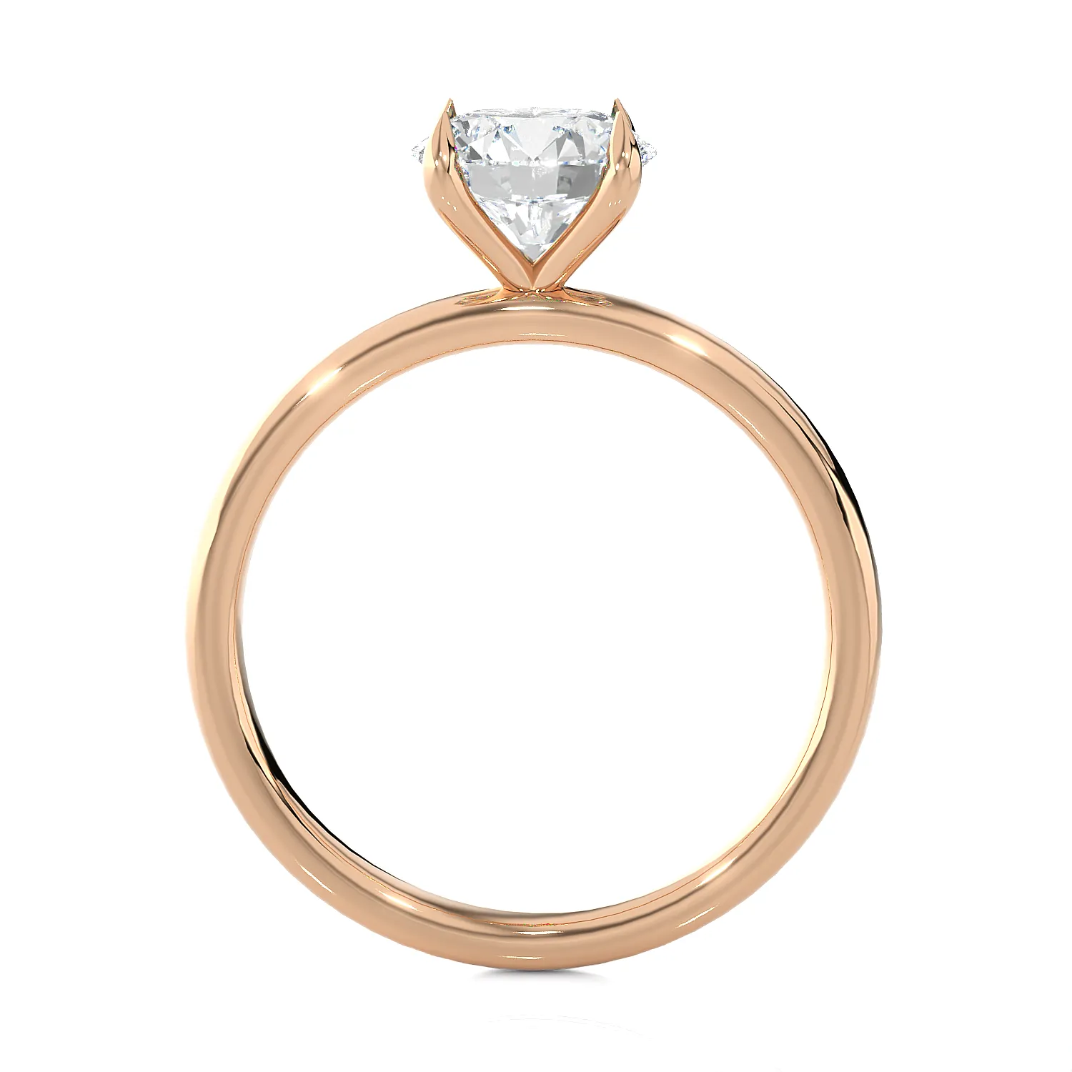 1 1/2 ctw Round Lab Grown Diamond Solitaire Engagement Ring