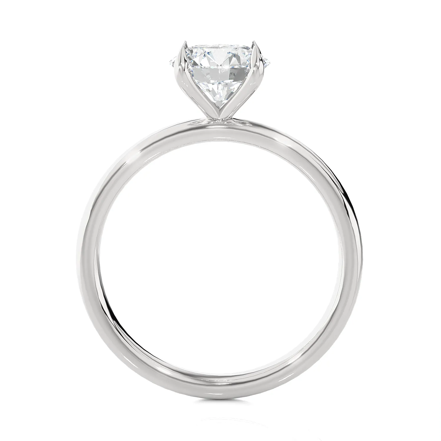 1 1/2 ctw Round Lab Grown Diamond Solitaire Engagement Ring
