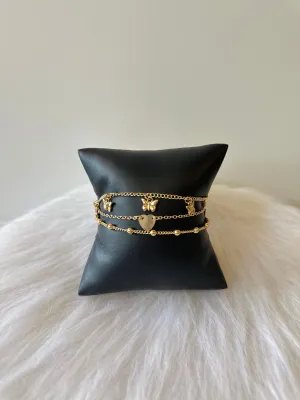 3-Pc Anklet Set