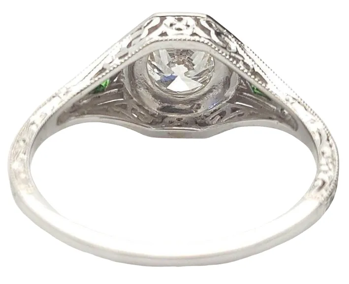 .72 Carat F/VS1 Natural Round Diamond Engagement Ring Solid 14K White Gold