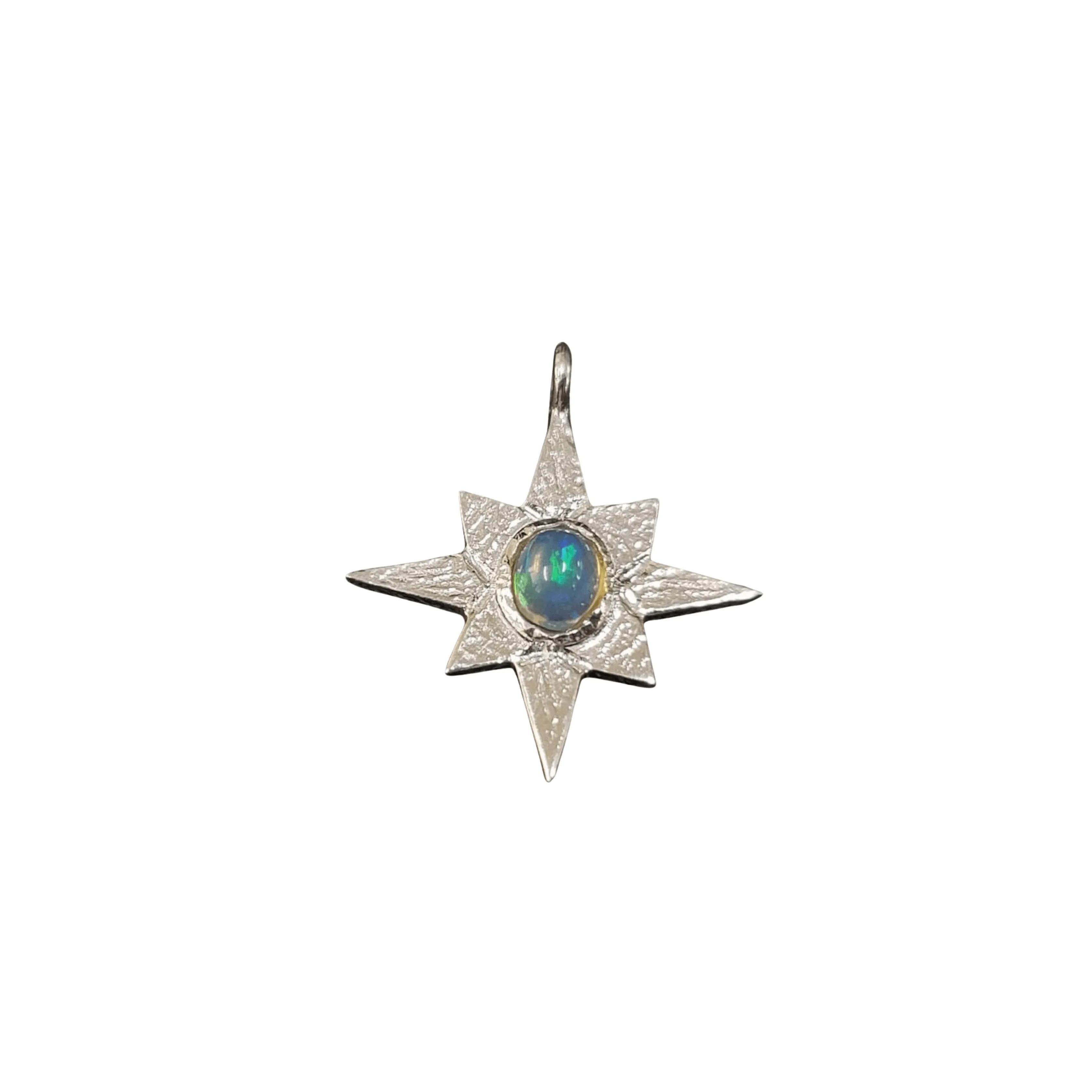 925 Silver Ethiopian Opal Charm