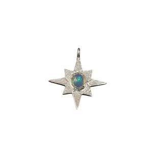 925 Silver Ethiopian Opal Charm