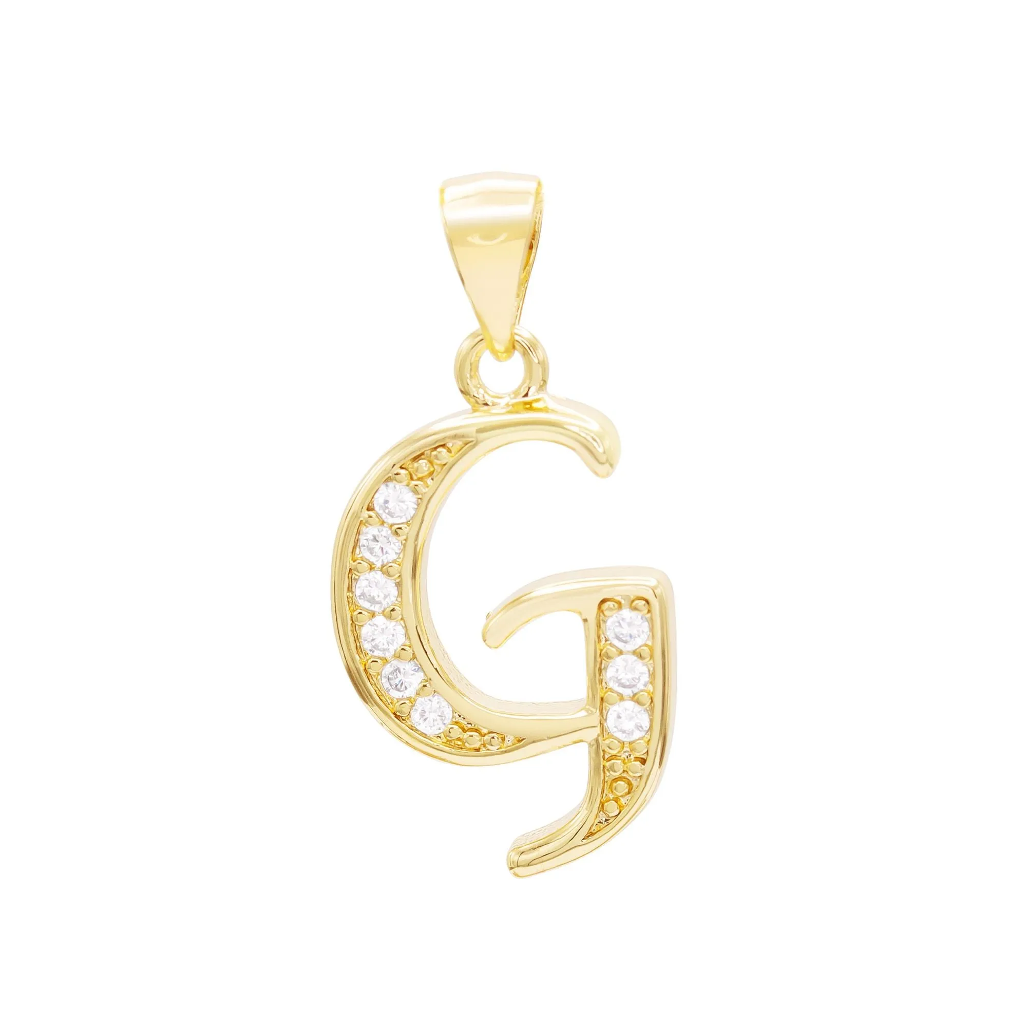 A-Z Letter CZ Pendant 14K Gold Filled Figaro Anklet Set 10" Women Jewelry