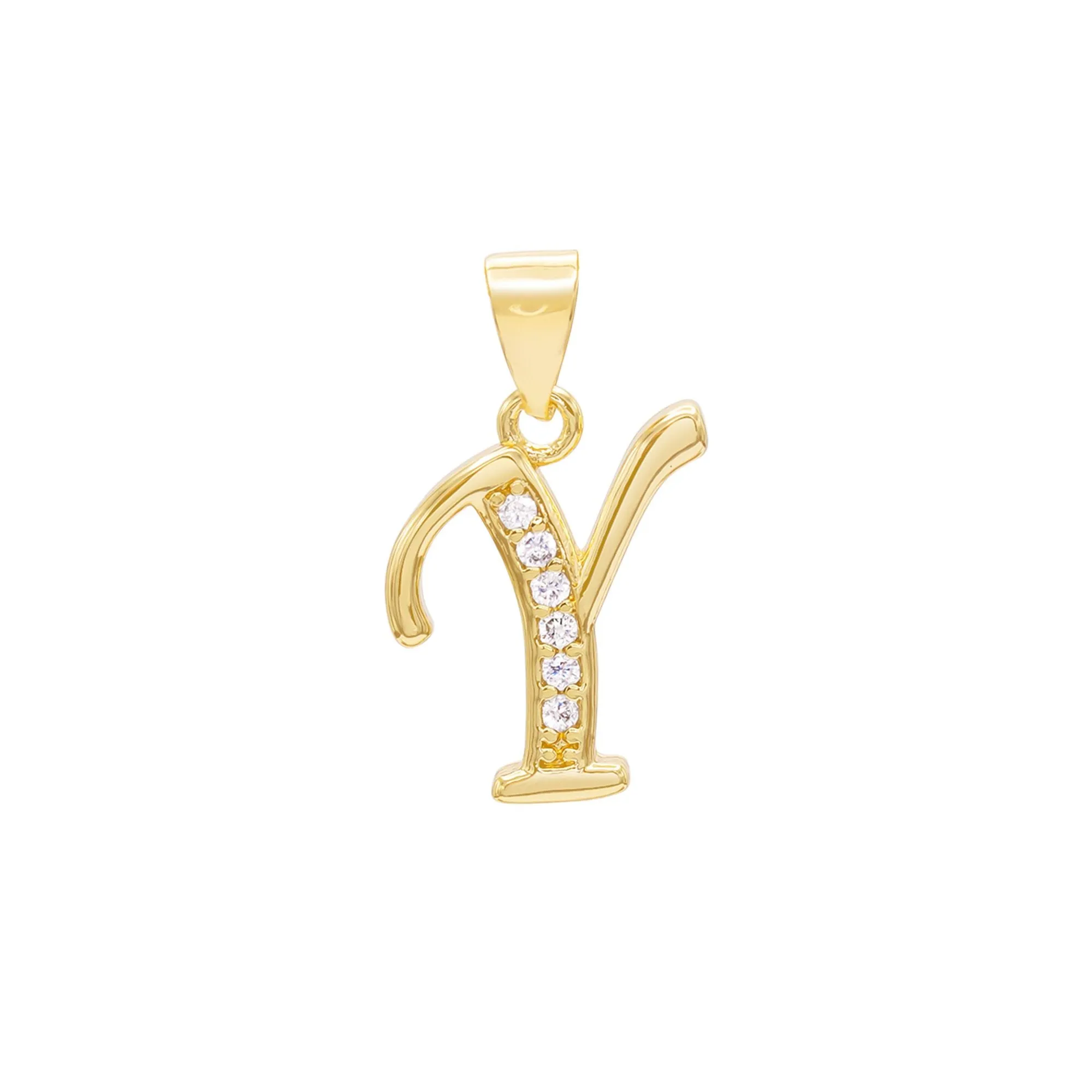 A-Z Letter CZ Pendant 14K Gold Filled Figaro Anklet Set 10" Women Jewelry