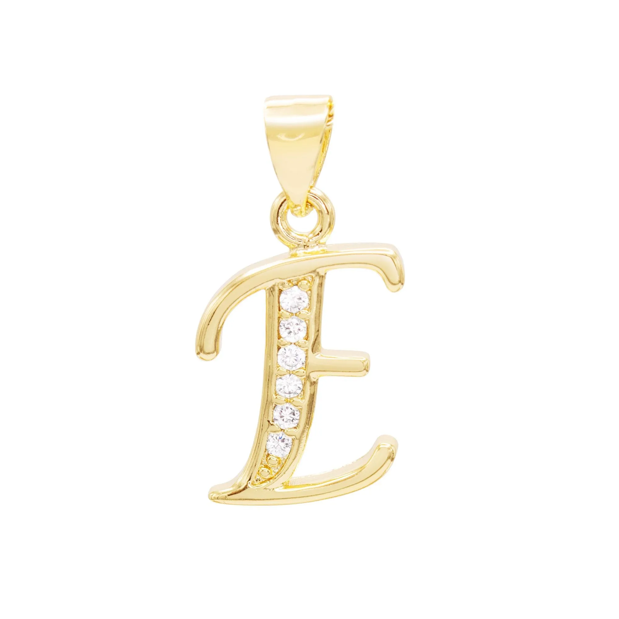 A-Z Letter CZ Pendant 14K Gold Filled Figaro Anklet Set 10" Women Jewelry