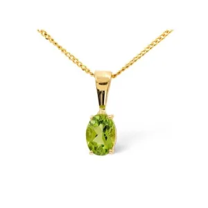 Acotis Diamonds 9K Gold Peridot Pendant Z1144