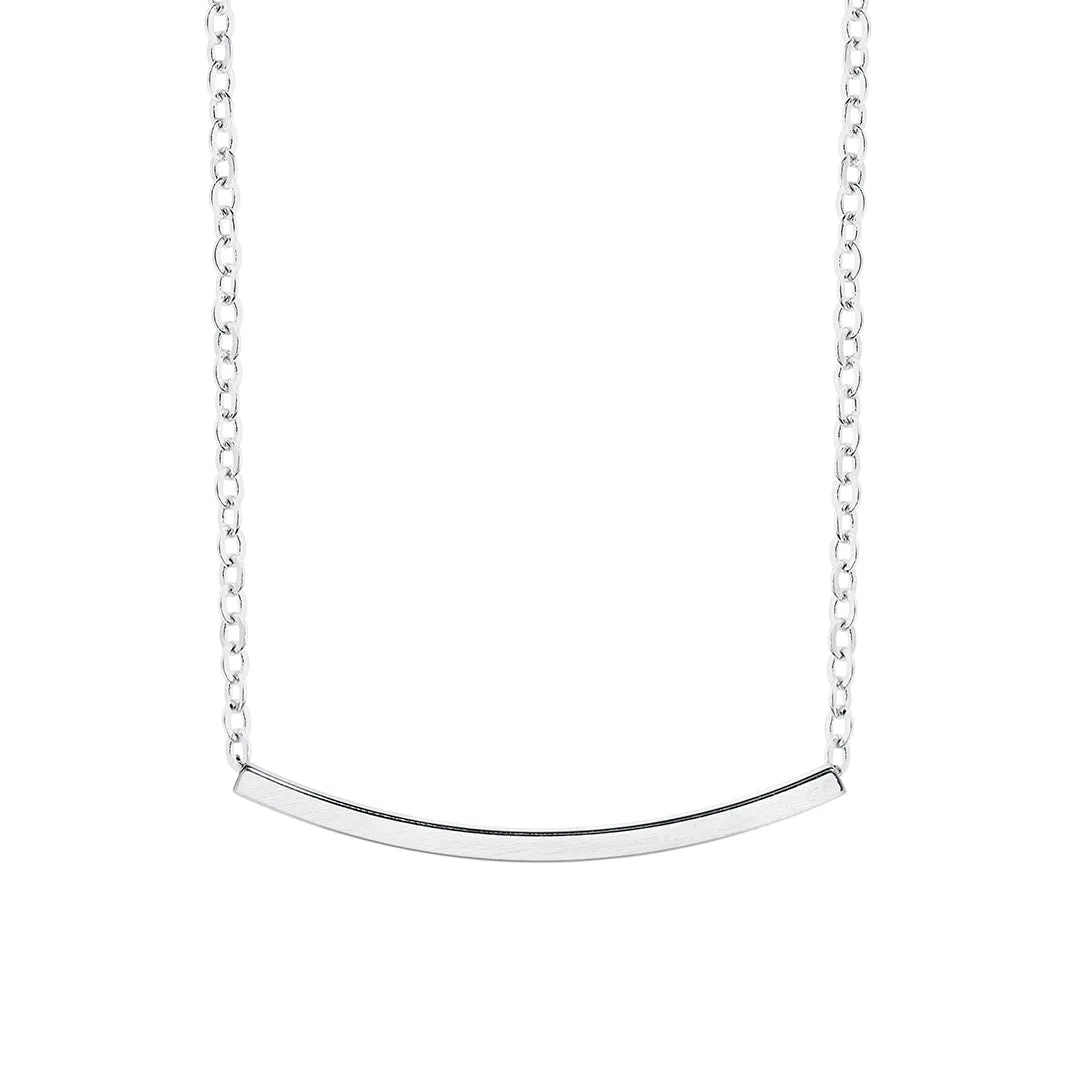 Amber Necklace Silver Plated