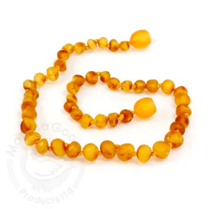 Amber Teething Unpolished Baroque Honey Baby Necklace
