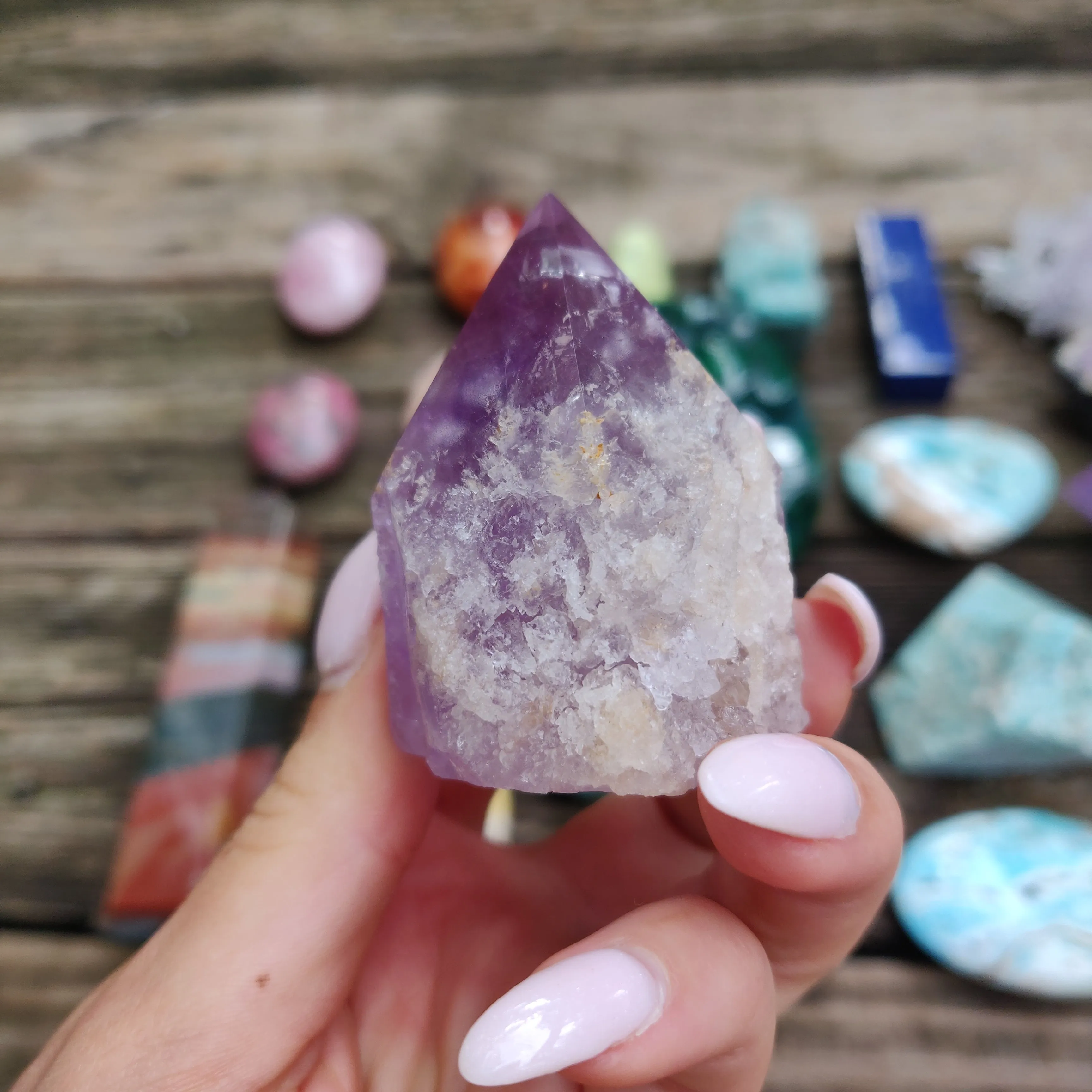 Amethyst Point, Polished Point with Rough Base (#10)