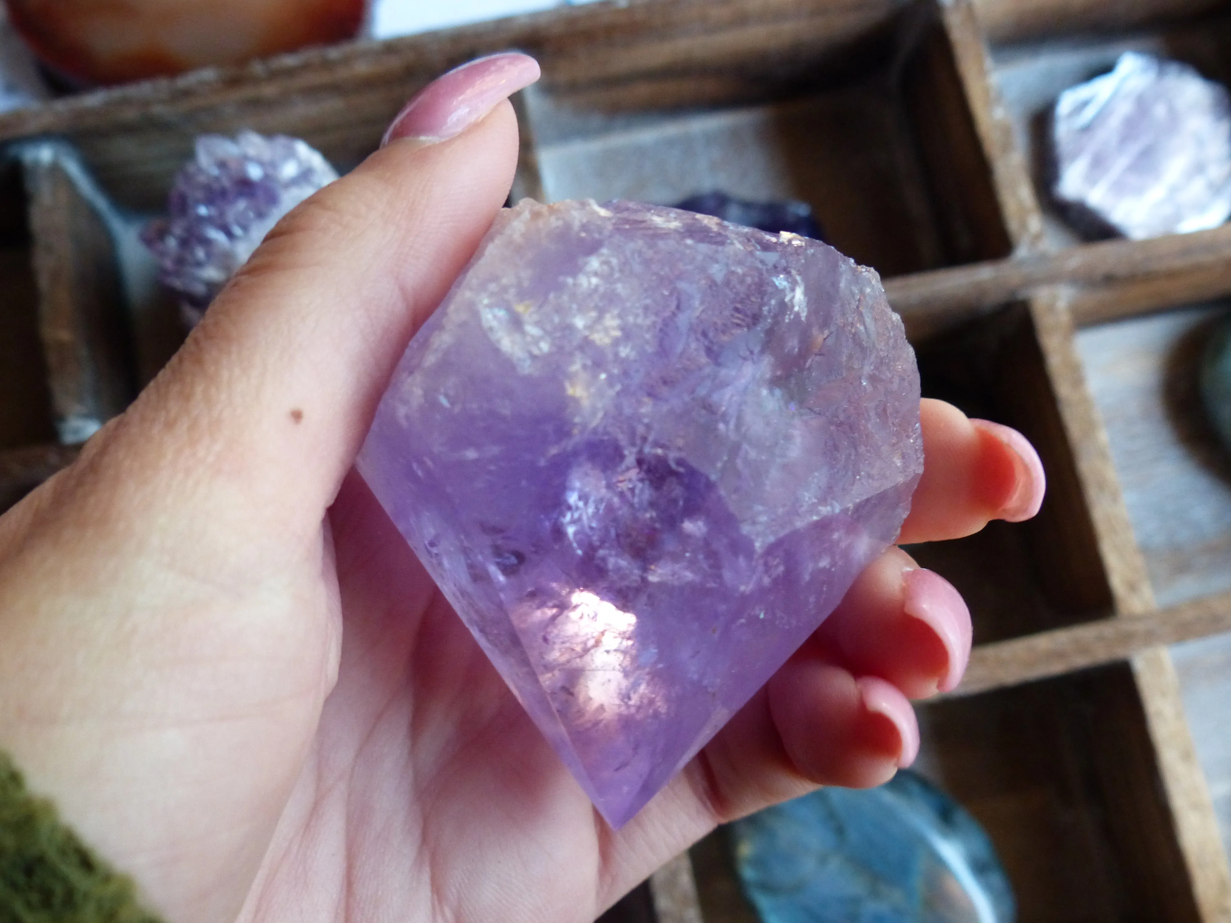 Amethyst Point, Polished Point with Rough Base (#3)