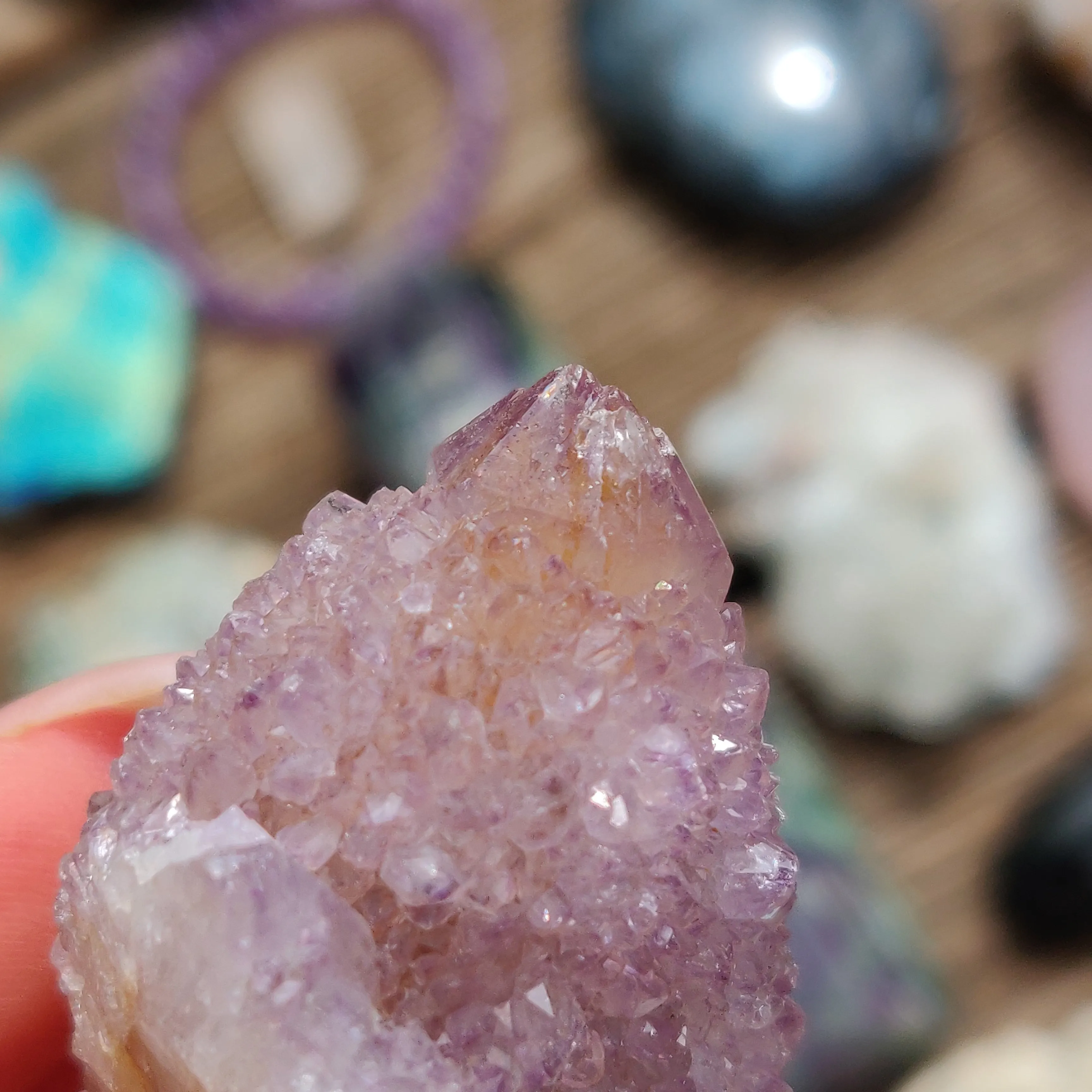 Amethyst Spirit Quartz Point, Amethyst Cactus Quartz (#1)