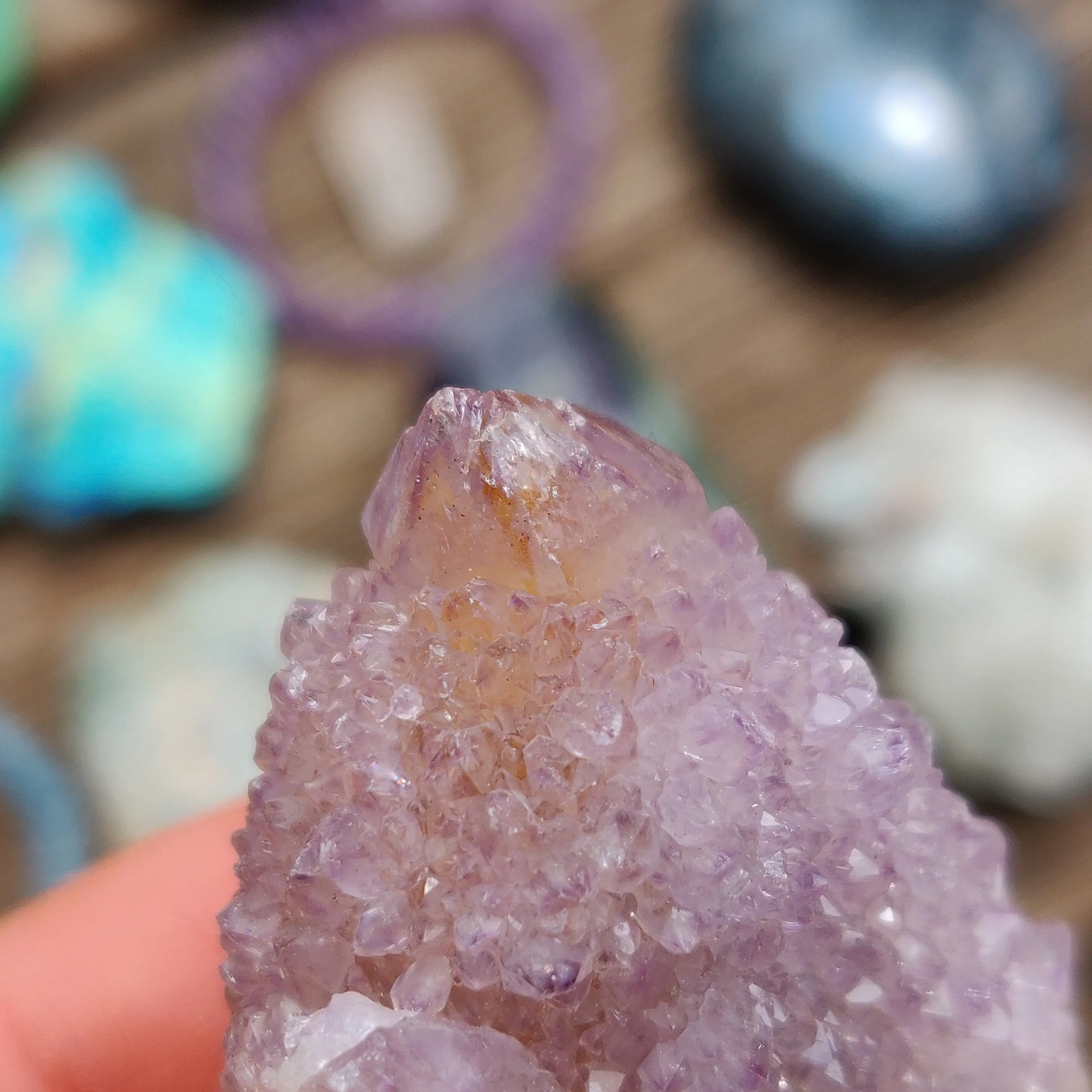 Amethyst Spirit Quartz Point, Amethyst Cactus Quartz (#1)
