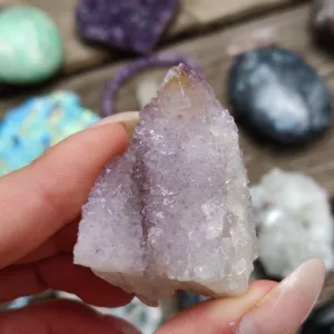 Amethyst Spirit Quartz Point, Amethyst Cactus Quartz (#1)