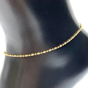 Anklet Metal Chain Metal Style Gold