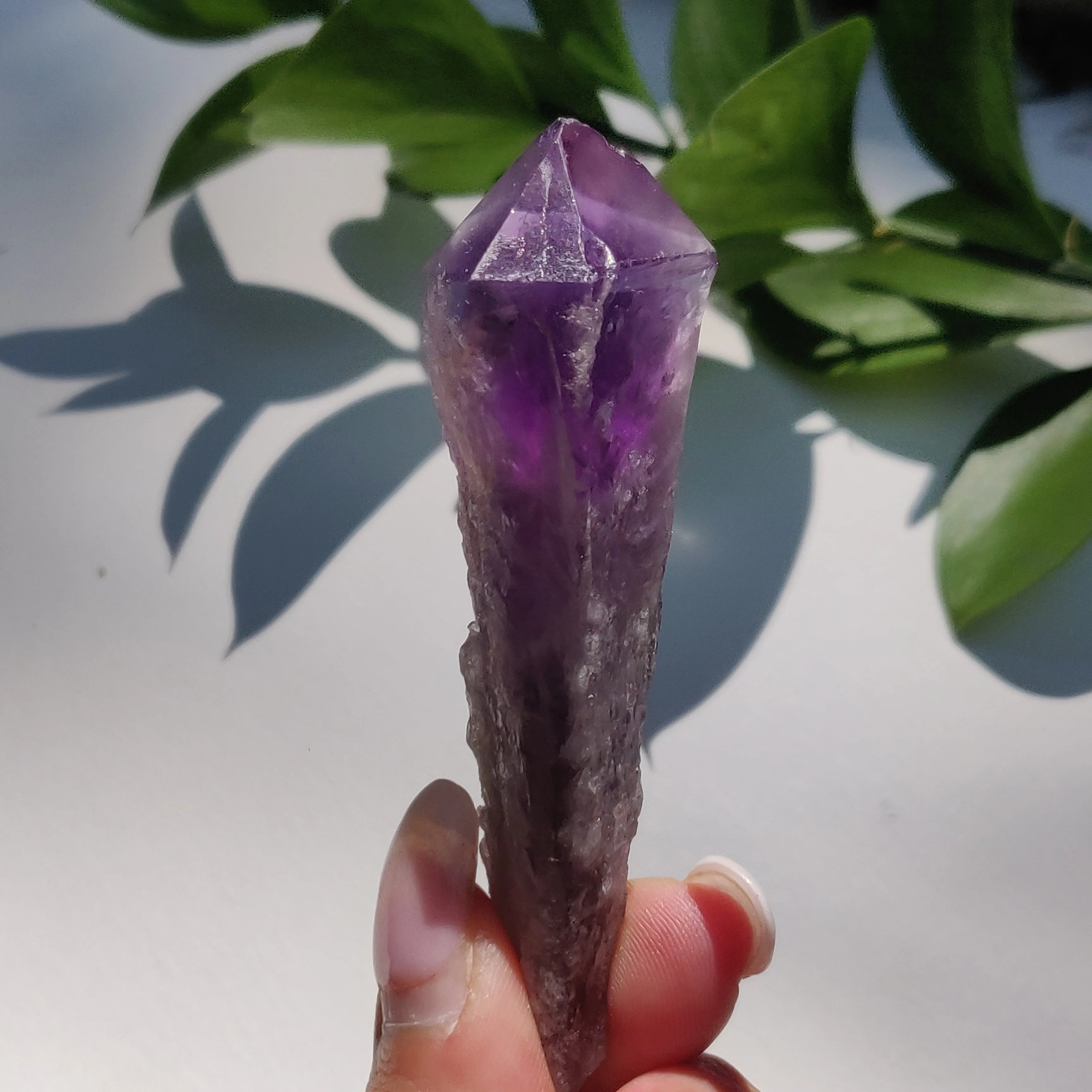 Bahia Amethyst Point, Amethyst Elestial Wand from Brazil (#5)