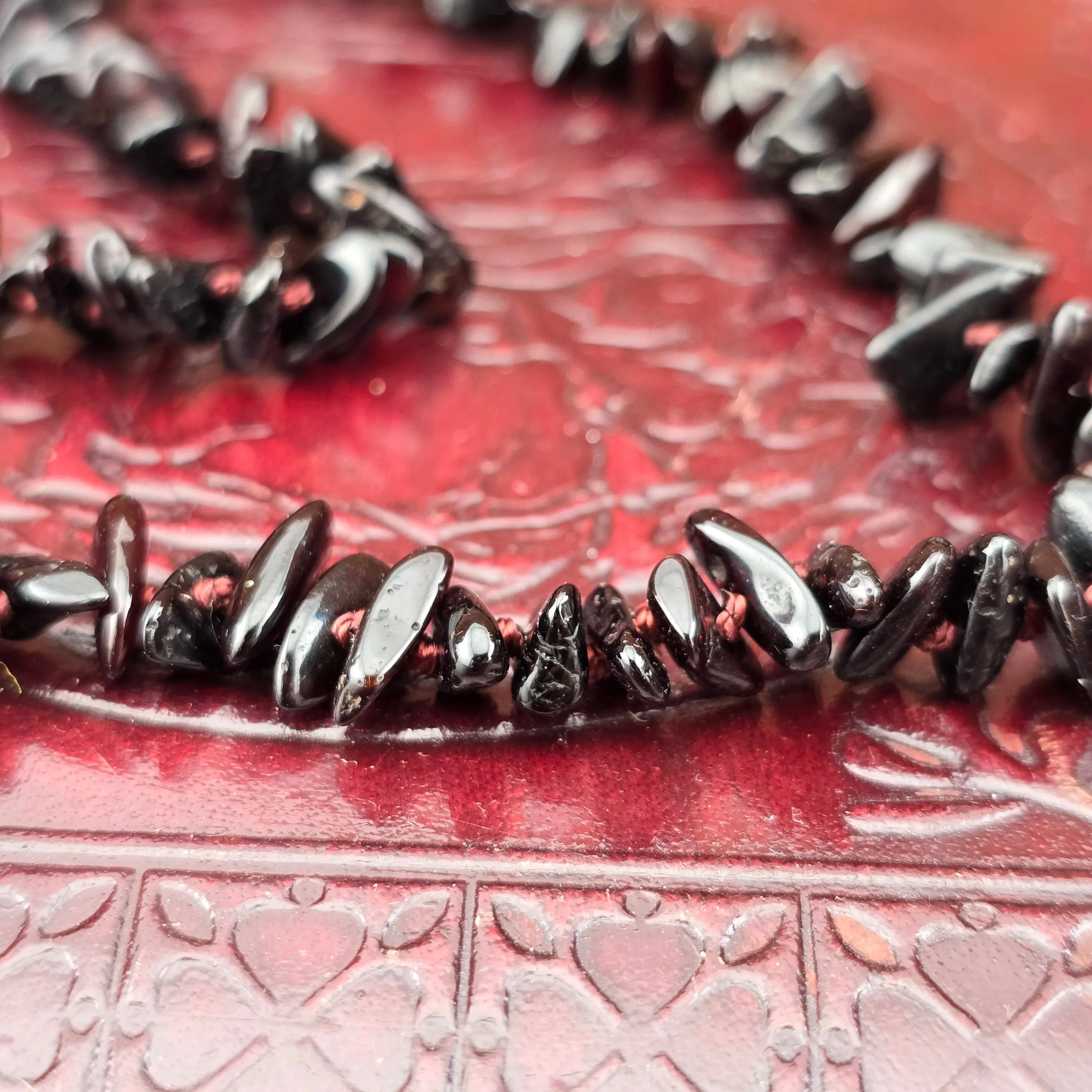 Baltic Amber Necklace  (black/dark cherry)