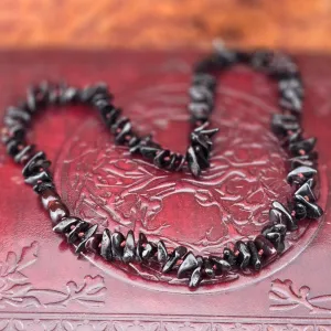 Baltic Amber Necklace  (black/dark cherry)