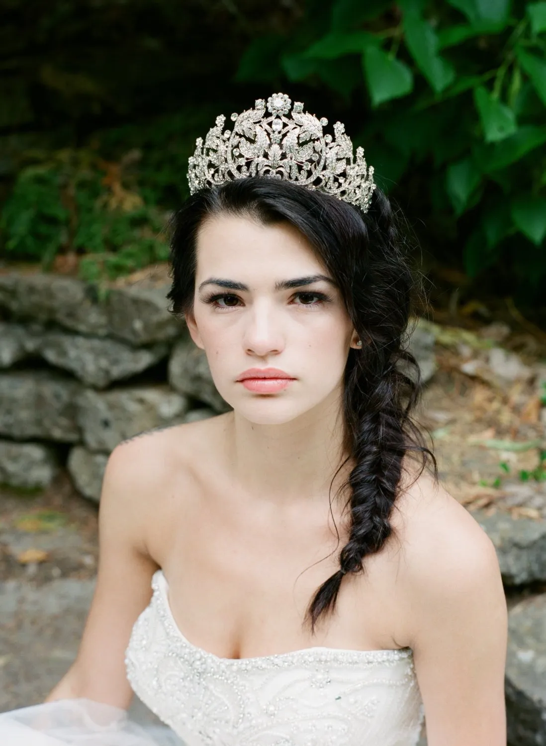 Bespoke Sapphire CALISTA Swarovski Crystal Bridal Tiara