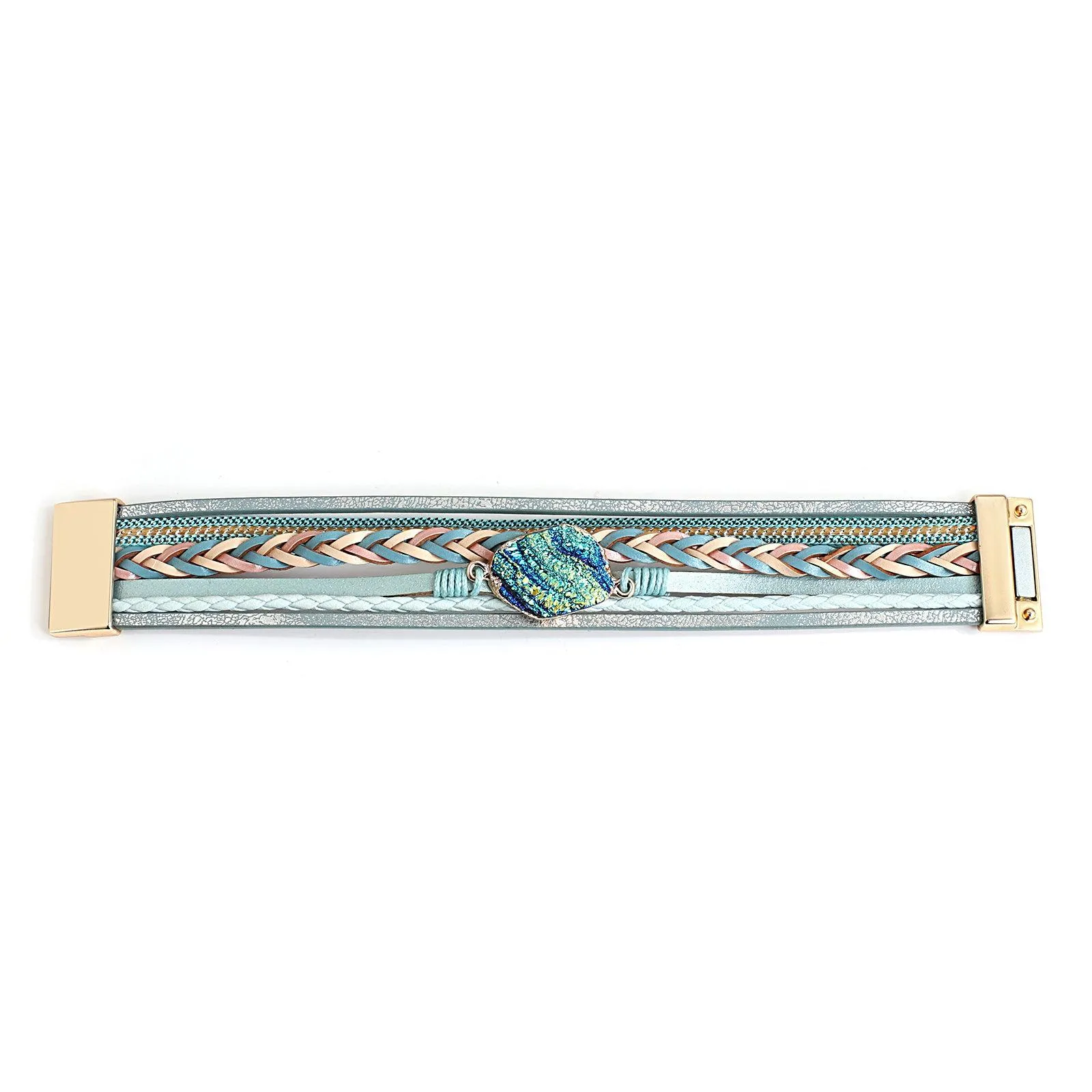 'Birralee' Charm Cuff Bracelet - red
