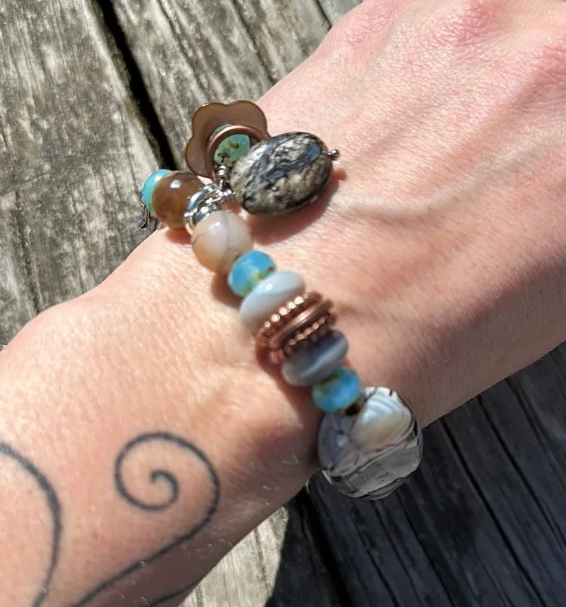 Botswana agate bracelet