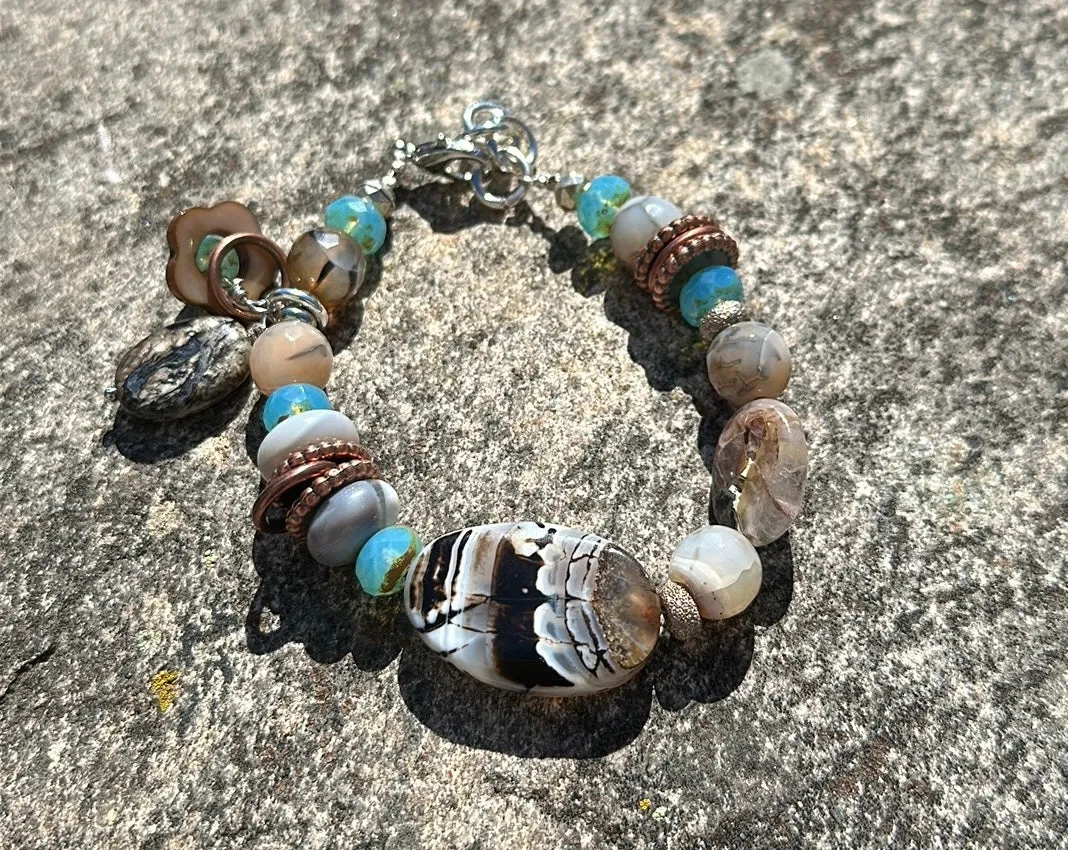 Botswana agate bracelet
