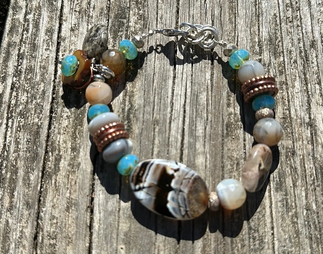 Botswana agate bracelet