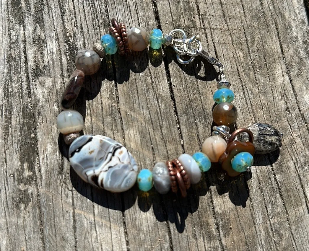 Botswana agate bracelet