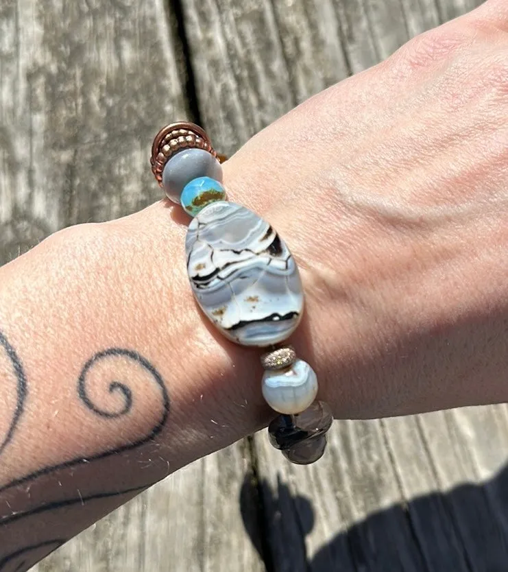 Botswana agate bracelet