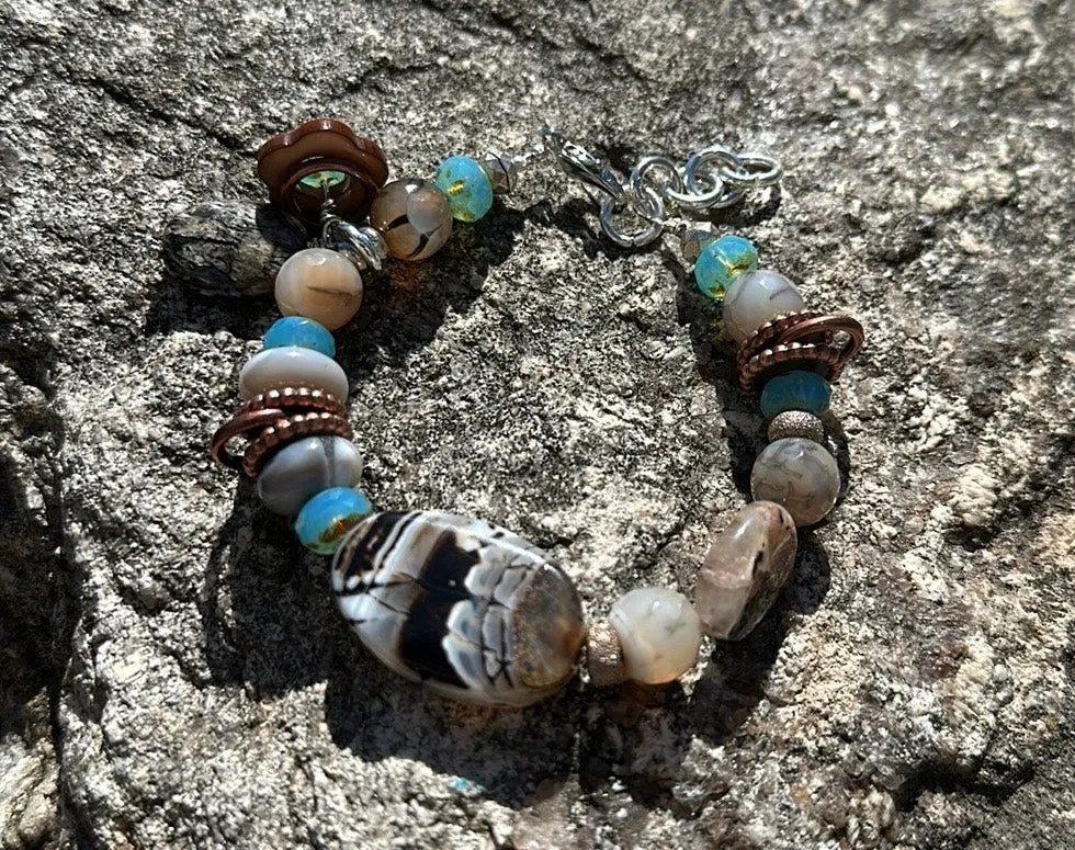 Botswana agate bracelet