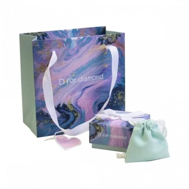 Children's Mother of Pearl Diamond Padlock Heart Necklace N4581W