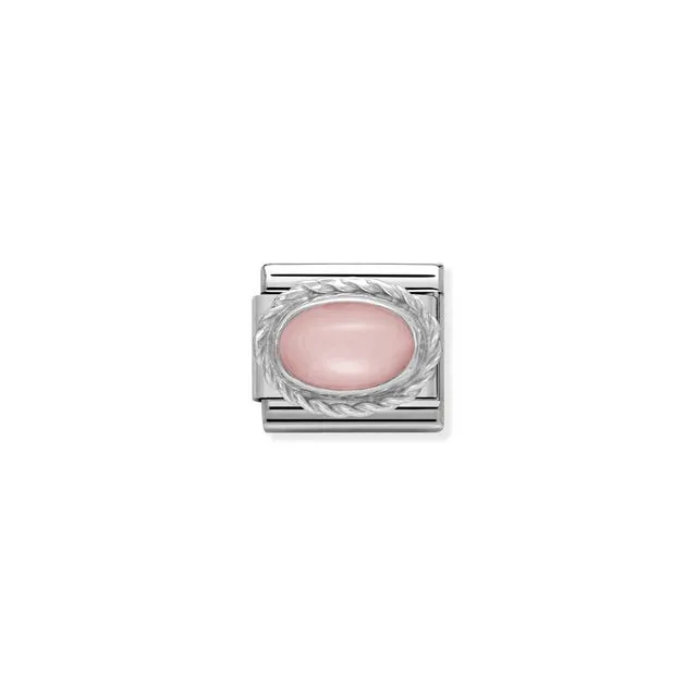 Composable Classic Pink Opal Link - Silver - 330503/22