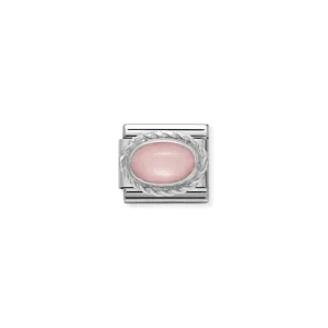 Composable Classic Pink Opal Link - Silver - 330503/22