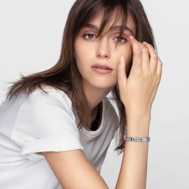 Composable Classic Pink Opal Link - Silver - 330503/22
