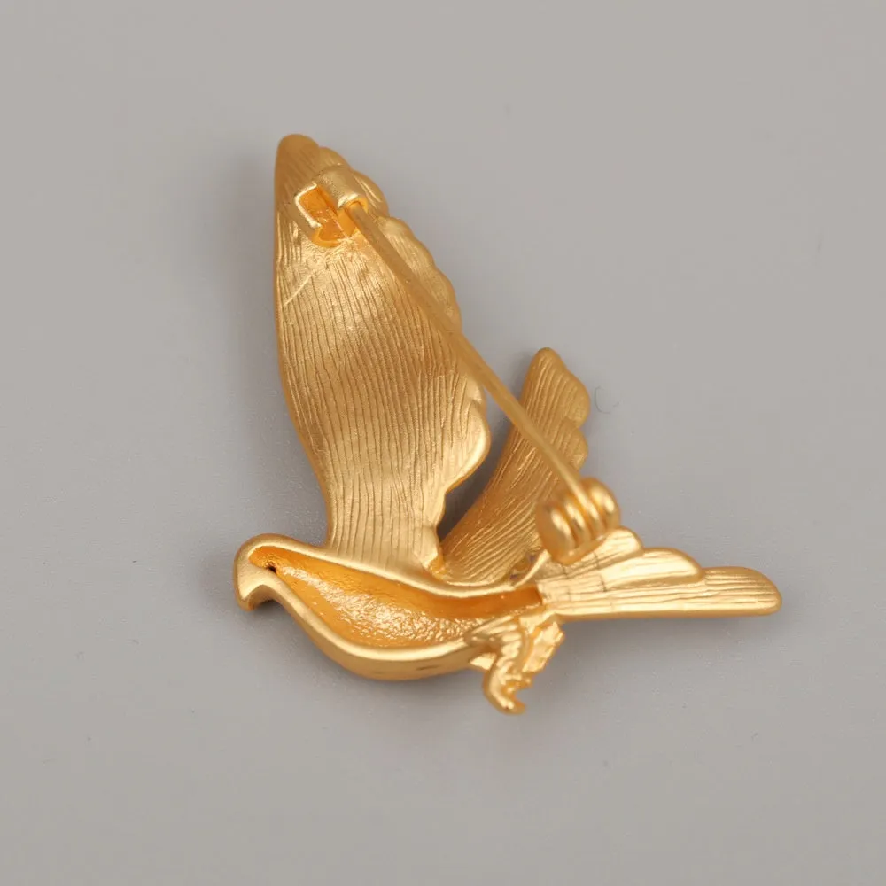 Copper Pigeon Brooch