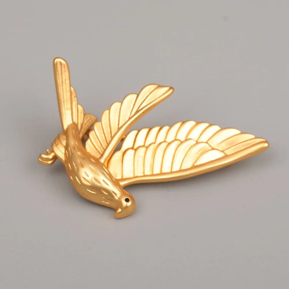 Copper Pigeon Brooch
