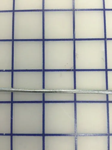 Cording: 1/8-inch Metallic Silver