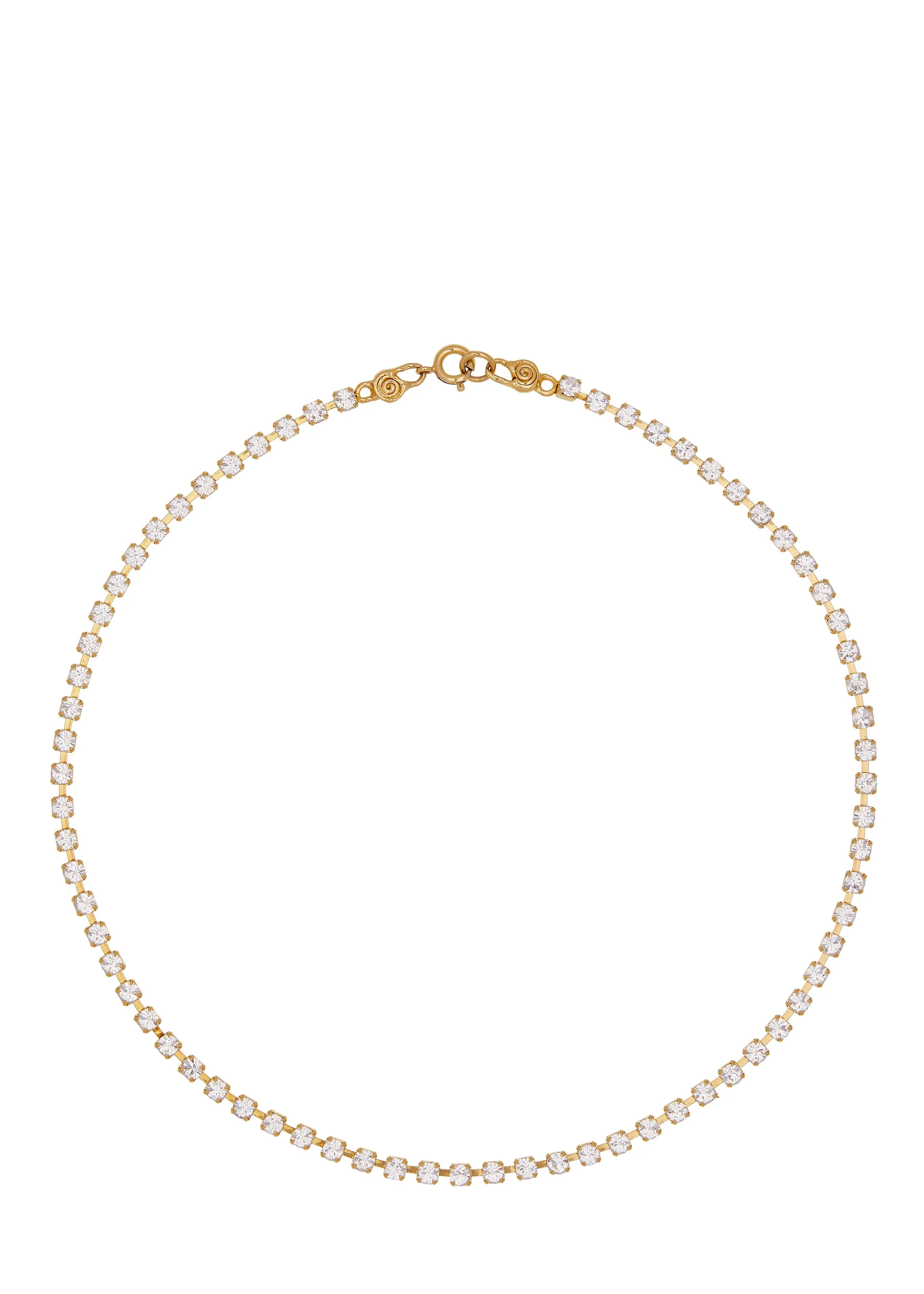Crystal Choker in Gold