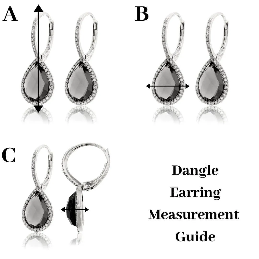 Cushion Shaped Peridot and Diamond Halo Drop Earrings