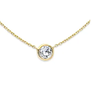 Diamond Bezel Necklace