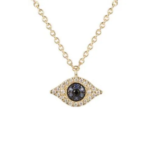 Diamond Evil Eye Necklace