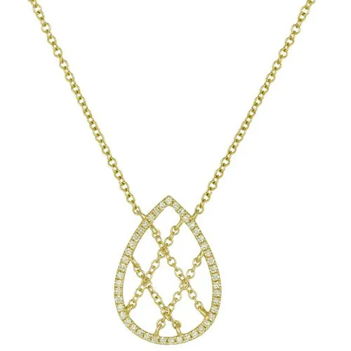 Diamond Teardrop Necklace