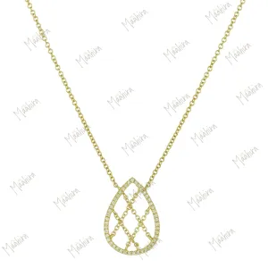 Diamond Teardrop Necklace