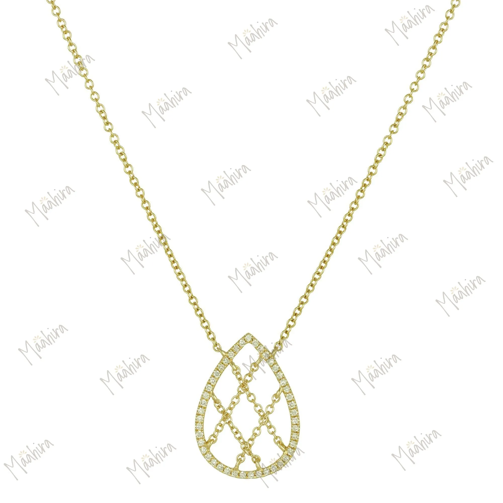 Diamond Teardrop Necklace