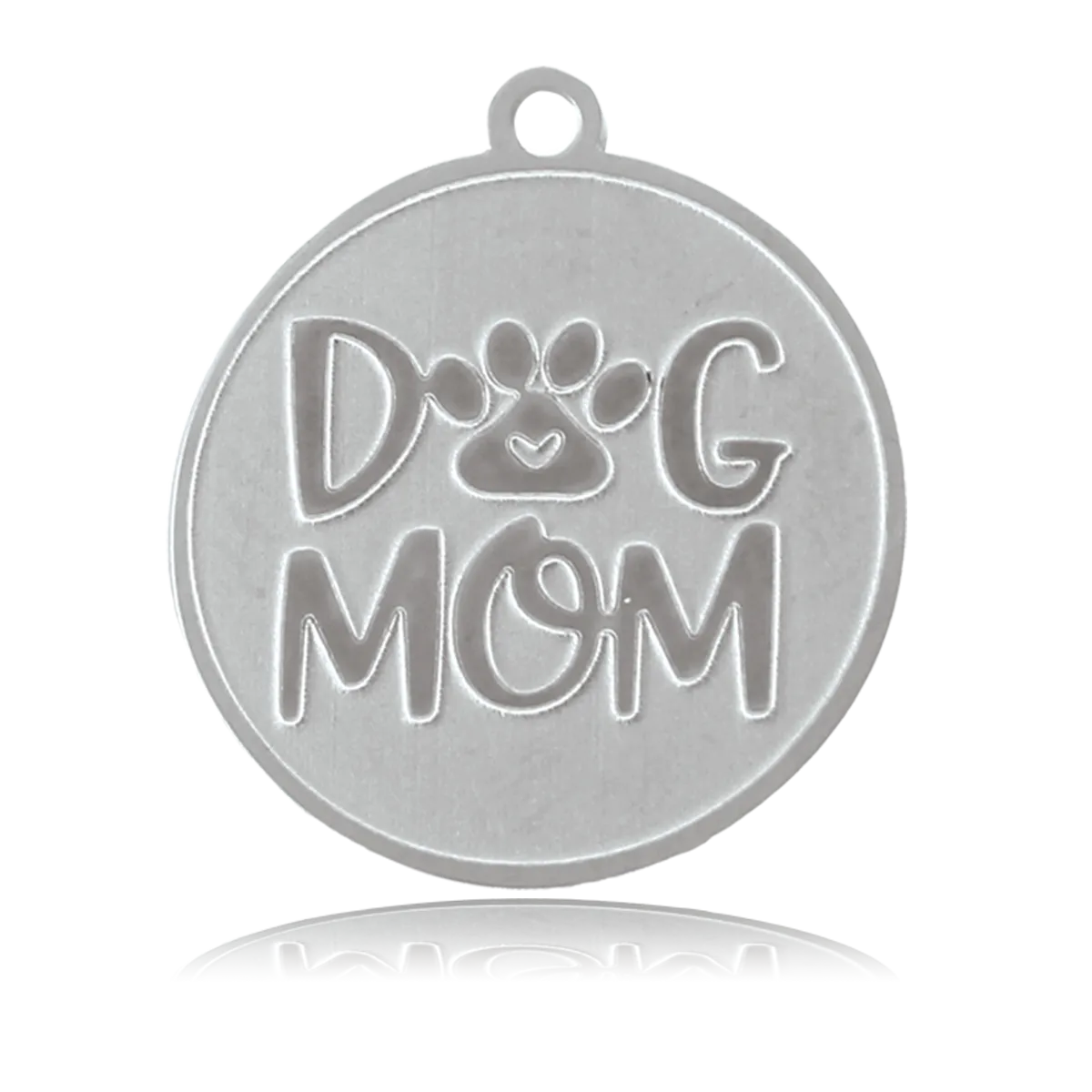 Dog Mom Charm with Blue Opal Jade Charity Bracelet