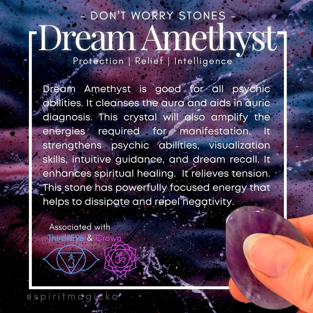 Dream Amethyst Worry Stone