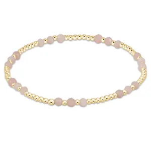 EN-Gemstone Gold Joy Pattern 3mm-Pink Opal