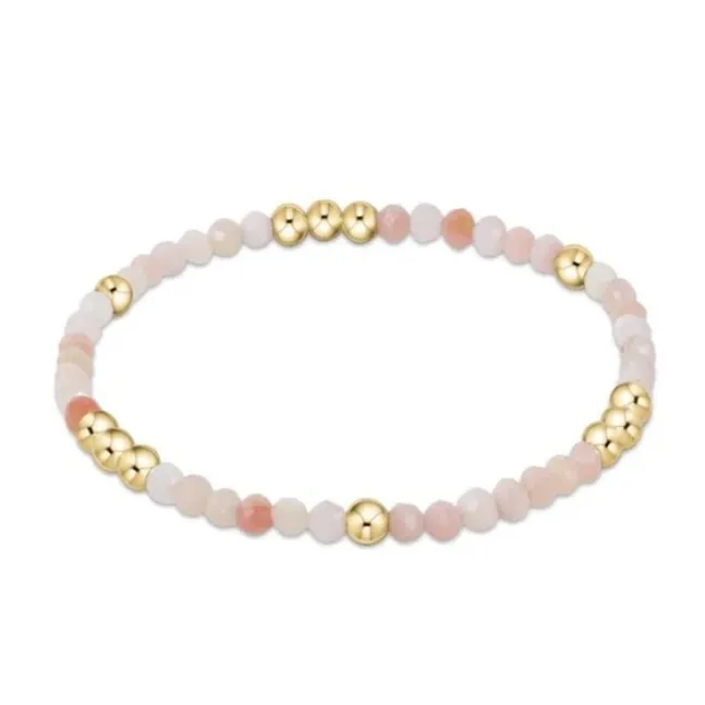 enewton Worthy Pattern 3mm Bead Bracelet- Pink Opal