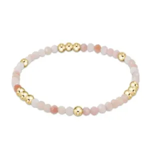 enewton Worthy Pattern 3mm Bead Bracelet- Pink Opal
