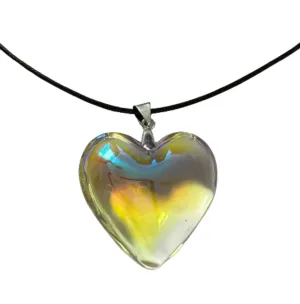 Iridescent Heart Necklace